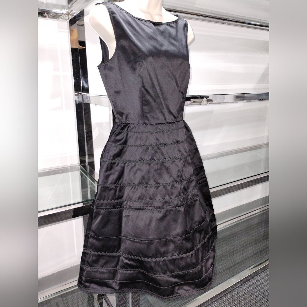 Miu Miu black satin evening dress Size 44 ITA Women 8 Made in Italy